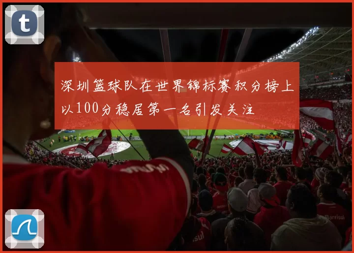 深圳篮球队在世界锦标赛积分榜上以100分稳居第一名引发关注