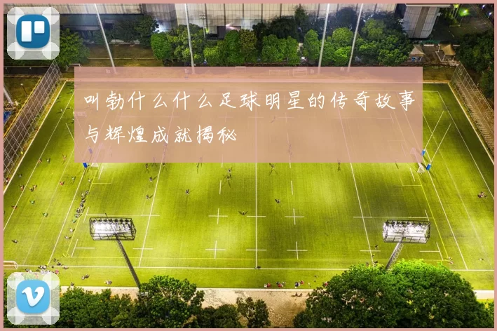 叫勃什么什么足球明星的传奇故事与辉煌成就揭秘